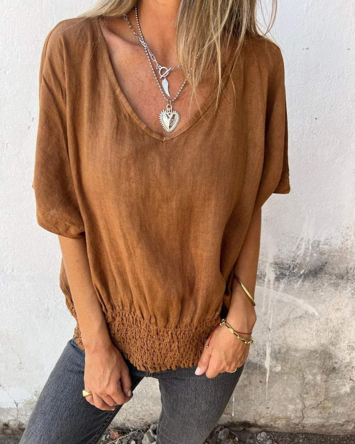 Women's Close Cut V Neck Tee - Everyday Comfort and Style