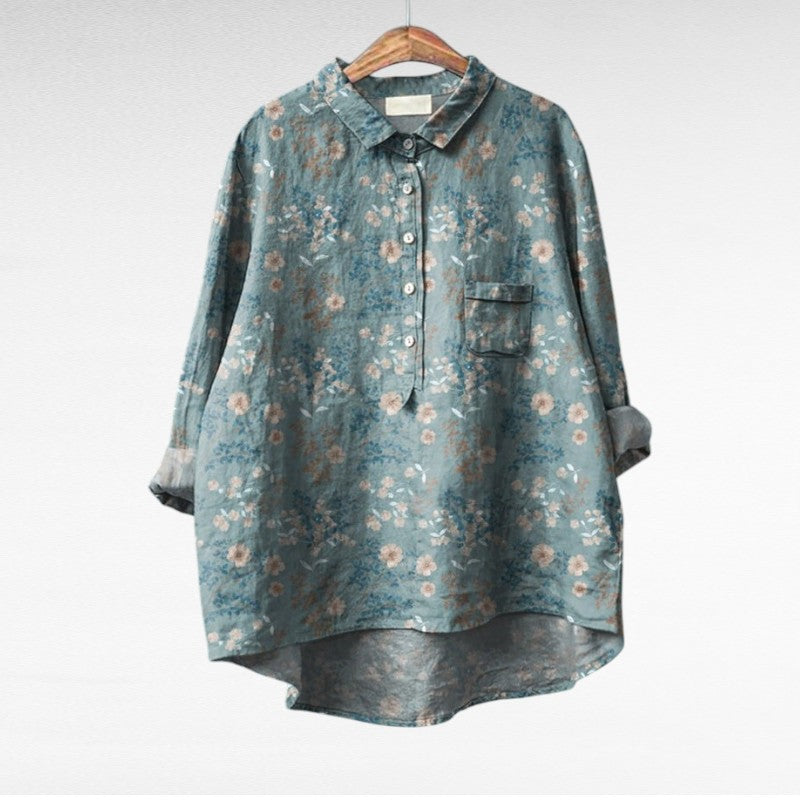 Women's Linen Blouse - Elegant & Breathable for Summer