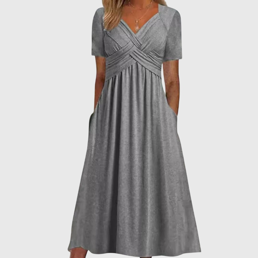 Women's Amanda Flattering Fit & Flare Dress - Effortless Elegance