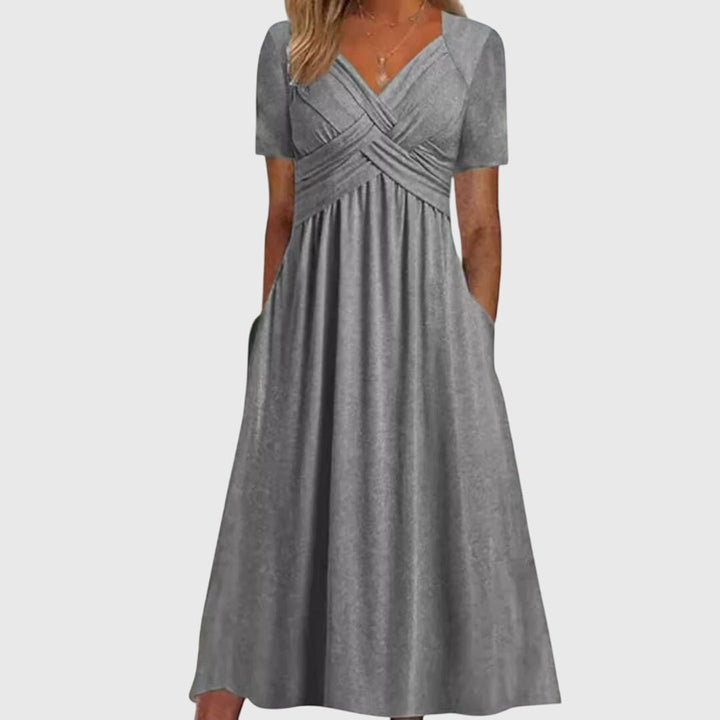 Women's Amanda Flattering Fit & Flare Dress - Effortless Elegance