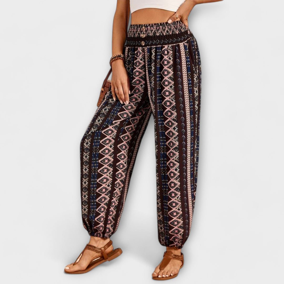 Women's Scarlett Ethnic Graphic Pants - Everyday Comfort & Style