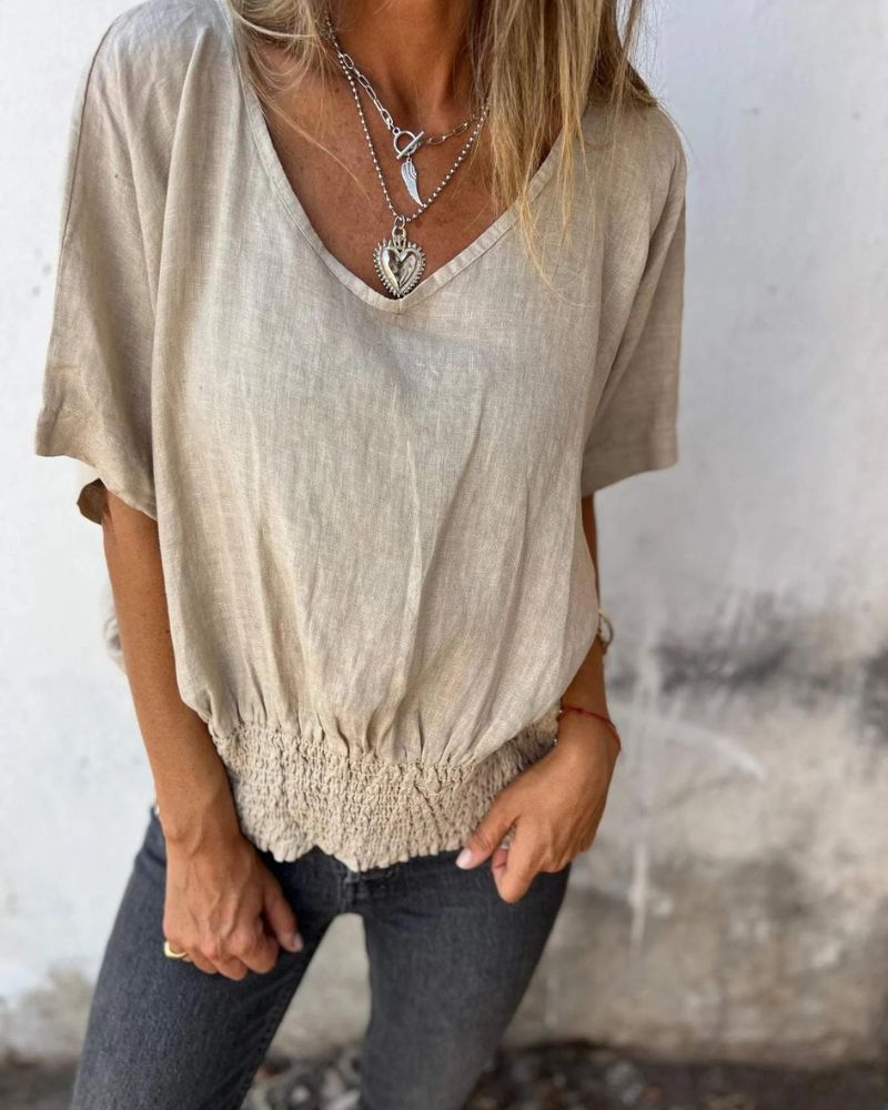 Women's Close Cut V Neck Tee - Everyday Comfort and Style