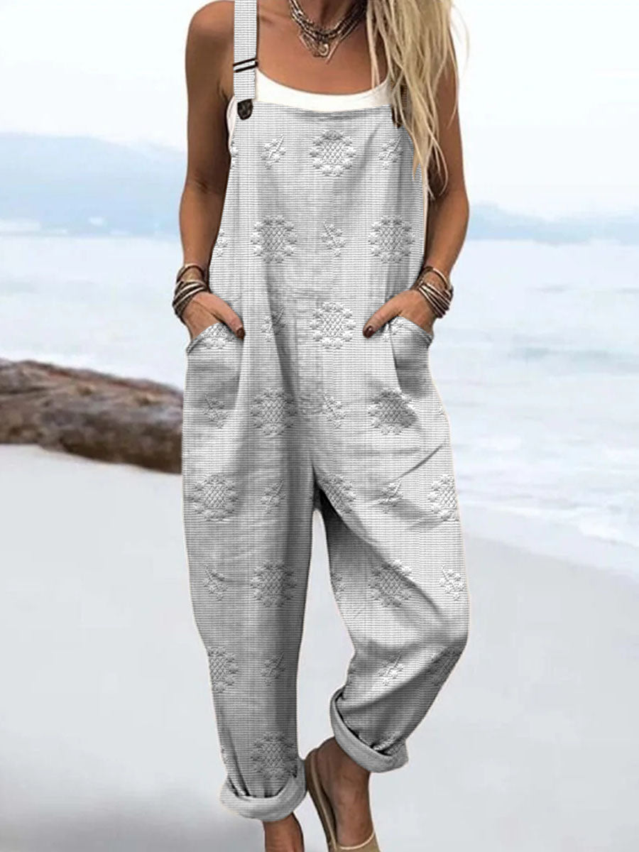 Women's Casual Pattern Jumpsuit - Effortless Everyday Style