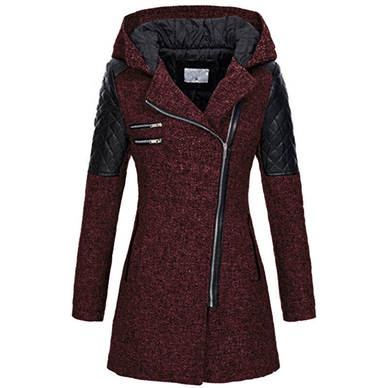 Women's Zoë Slant-Zip Winter Jacket - Warm & Lightweight