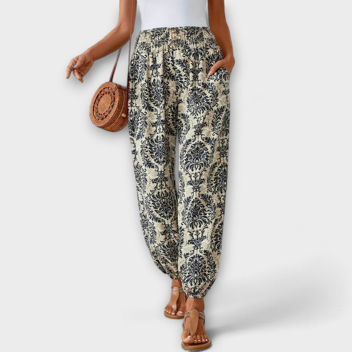 Women's Scarlett Ethnic Graphic Pants - Everyday Comfort & Style