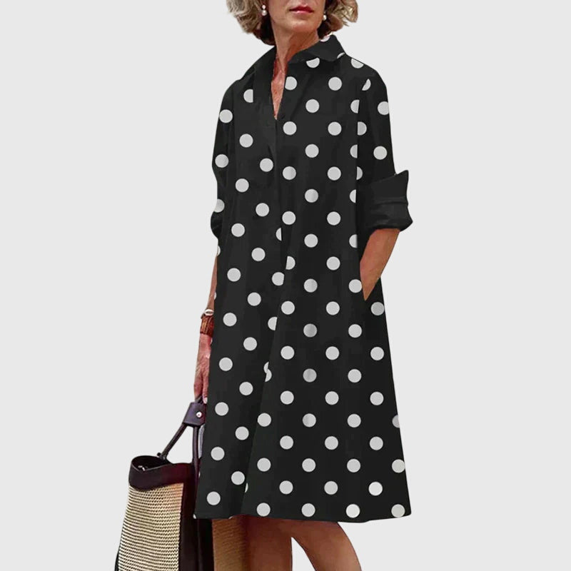 Women's Elegant Dress with Pockets - Everyday Chic