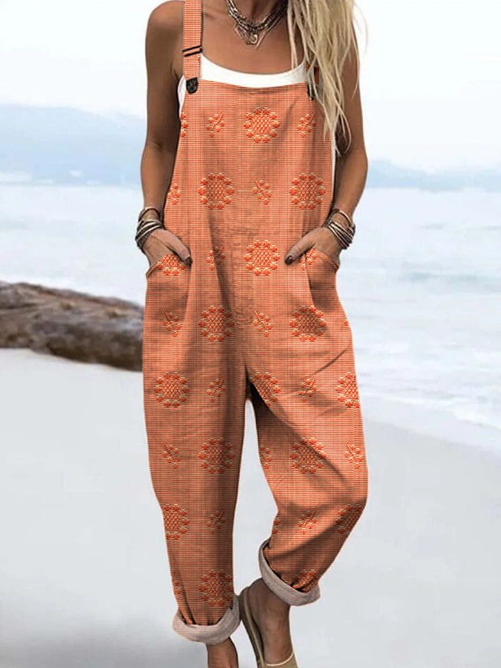 Women's Casual Pattern Jumpsuit - Effortless Everyday Style