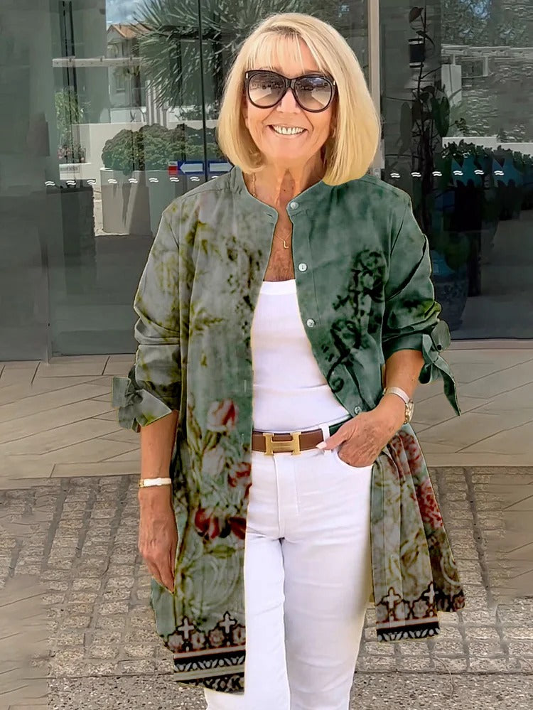 Women's Floral Button Shirt - Effortless Everyday Style
