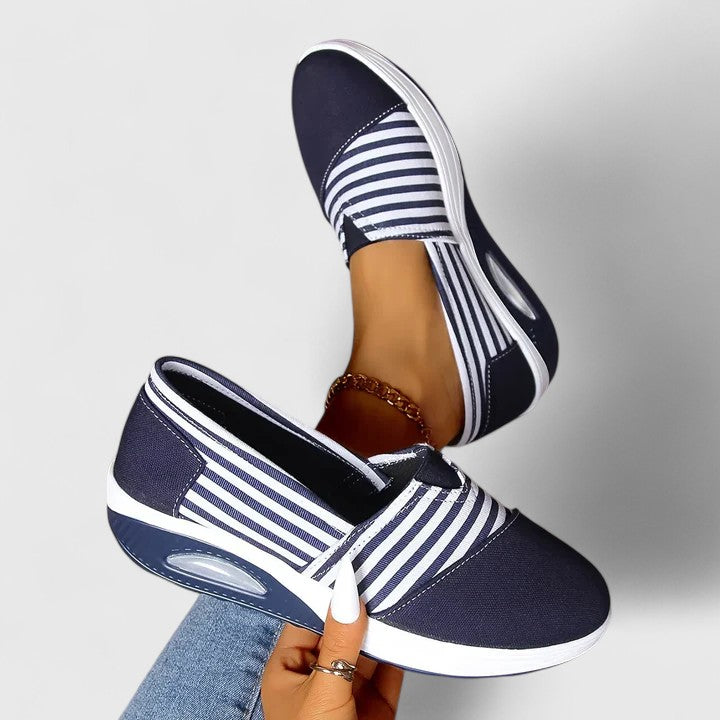 Women's Colette Striped Slip-On Sneakers - Everyday Comfort