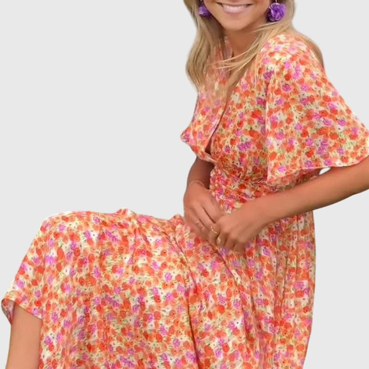 Women's Alice Floral Summer Dress - Effortless Elegance for Sunny Days