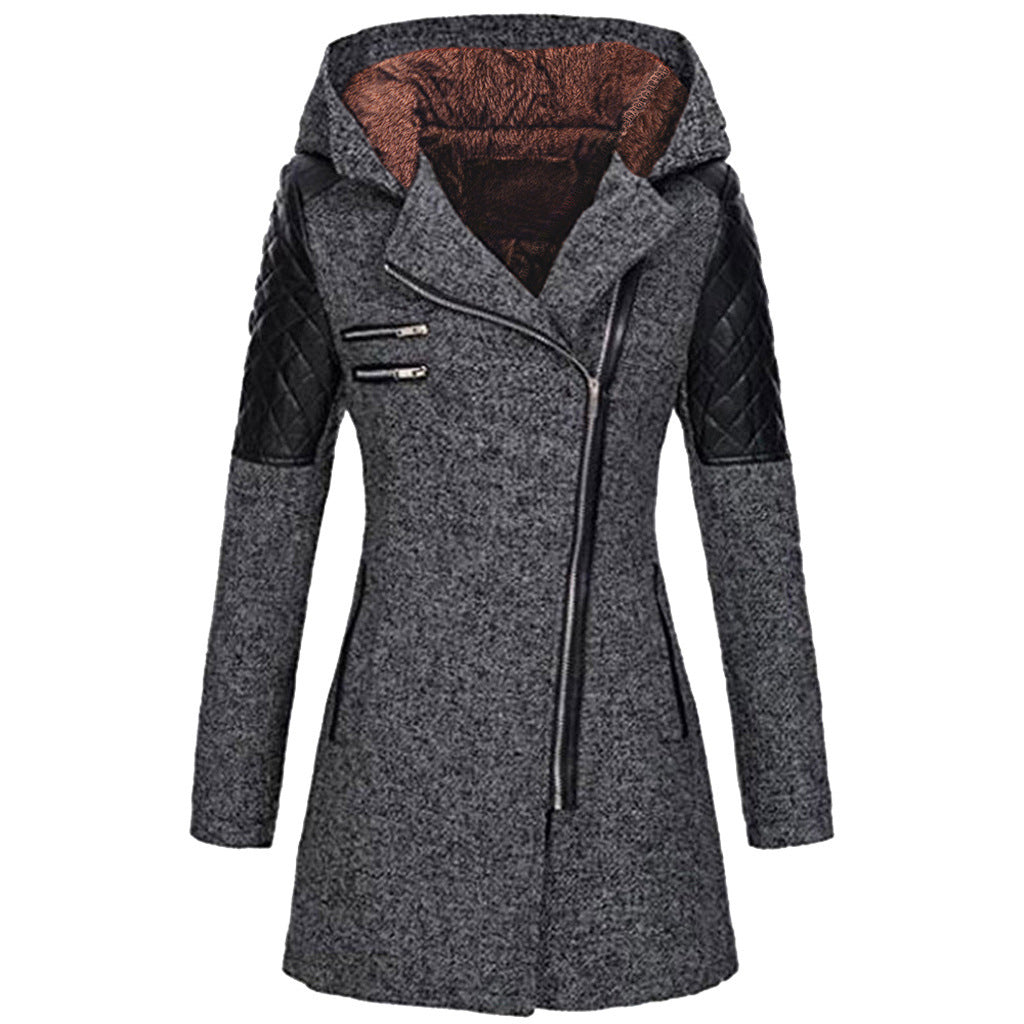 Women's Zoë Slant-Zip Winter Jacket - Warm & Lightweight