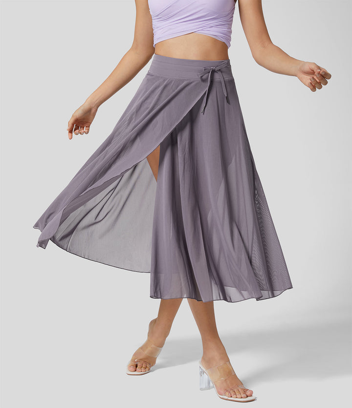 Women's 2-in-1 Midi Skirt - Versatile, Elegant & Timeless