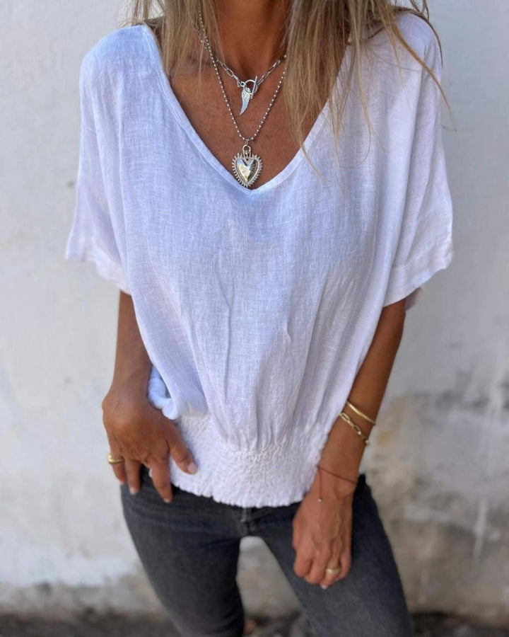 Women's Close Cut V Neck Tee - Everyday Comfort and Style