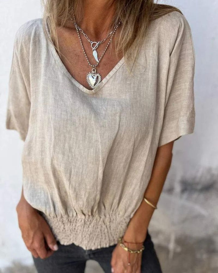 Women's Close Cut V Neck Tee - Everyday Comfort and Style