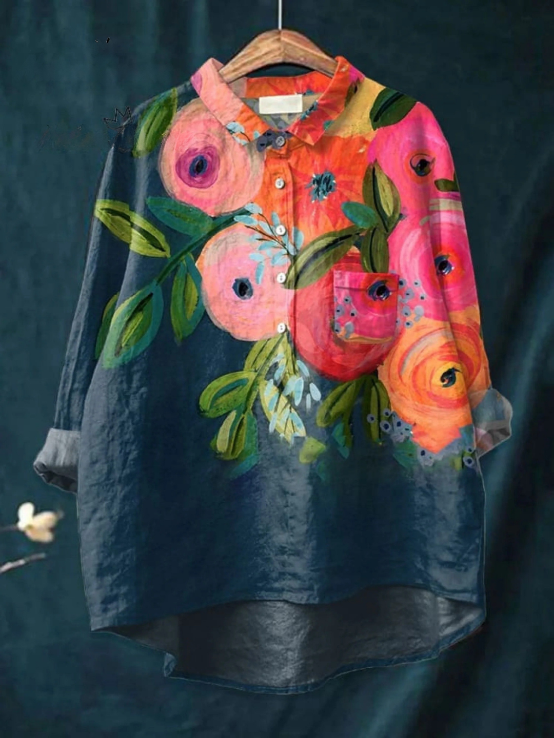 Women's Lightweight Floral Casual Shirt - Airy & Breathable