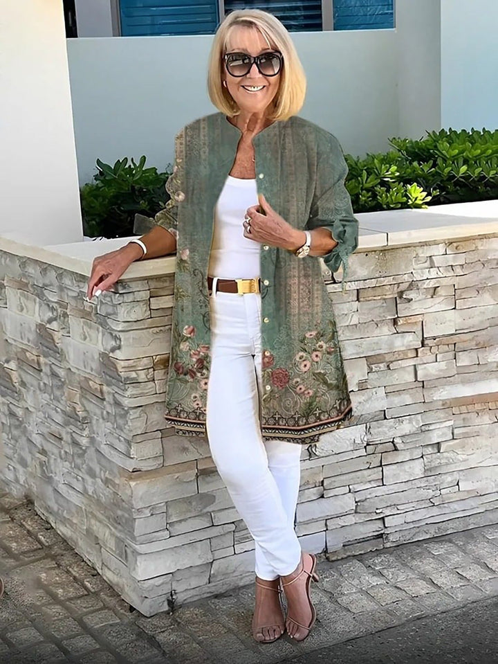 Women's Floral Button Shirt - Effortless Everyday Style