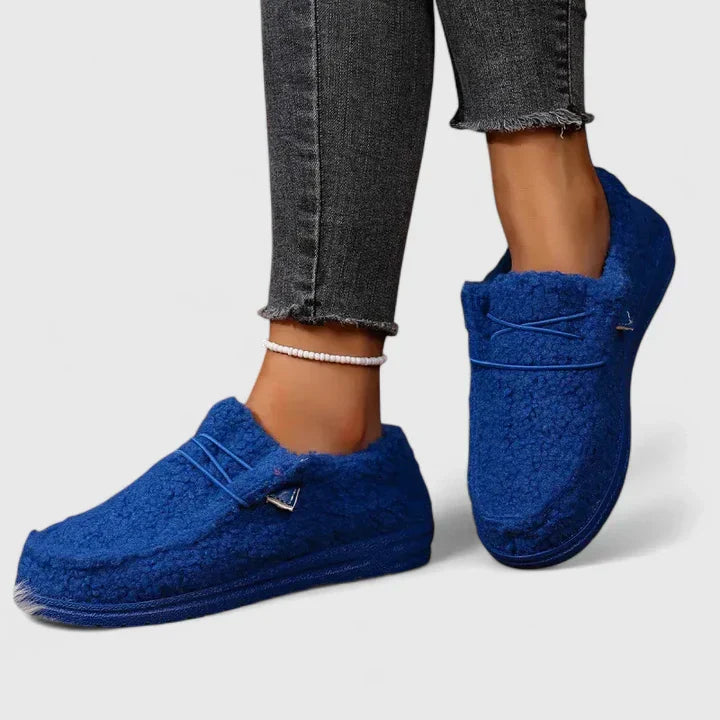 Women's Cozy Sherpa Loafers - Plush Slip-Ons for Everyday Warmth
