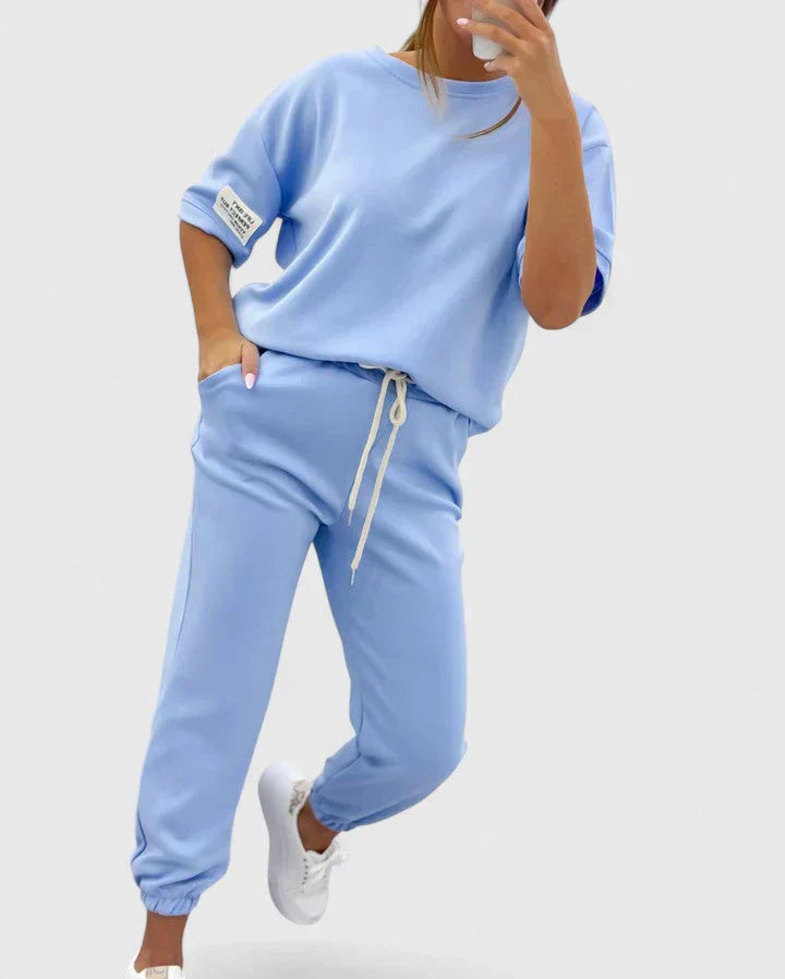 Women's Stacy Comfortable Two-Piece Set - Versatile Casual Outfit