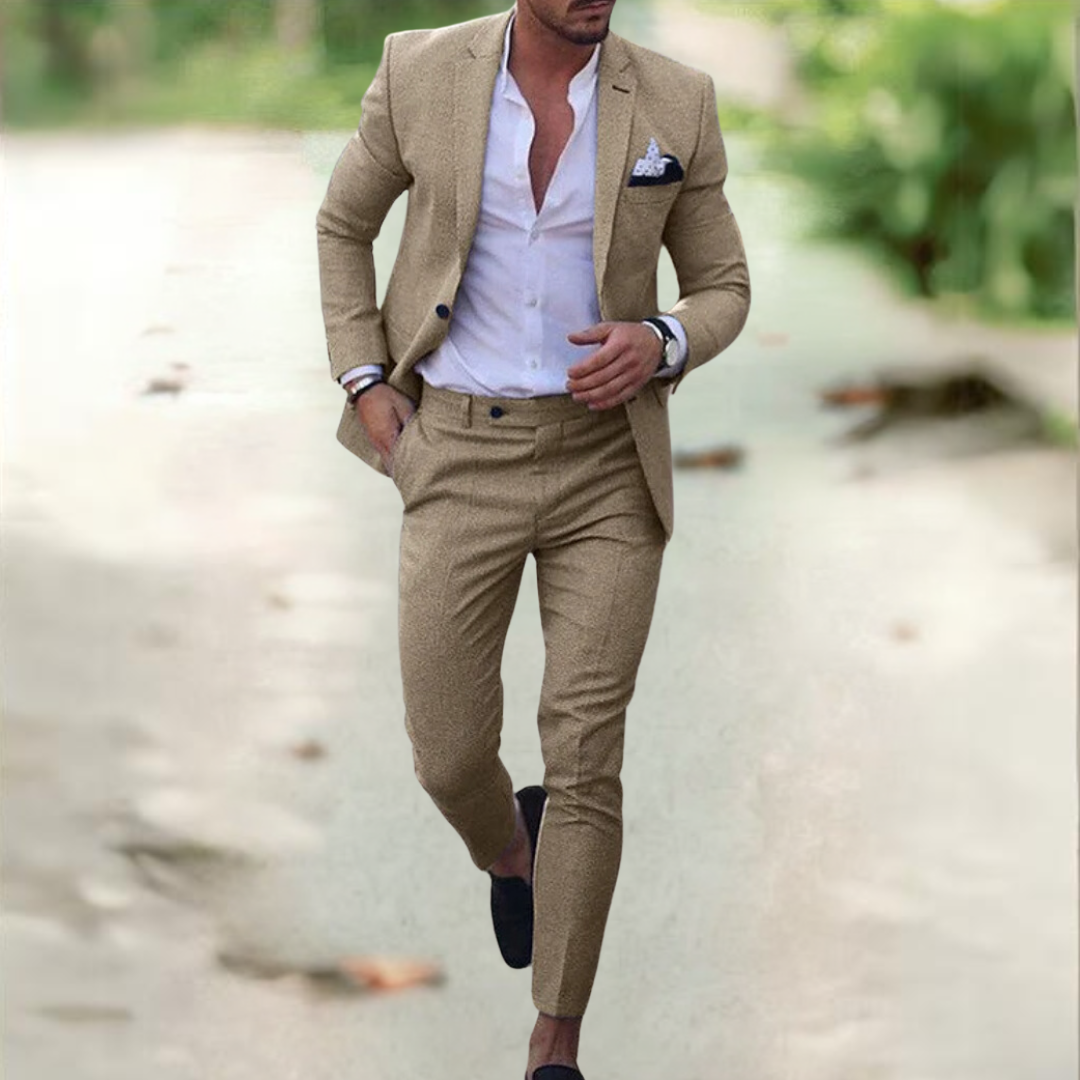 Men's Elegant Suit - Jacket and Trousers for Formal Events