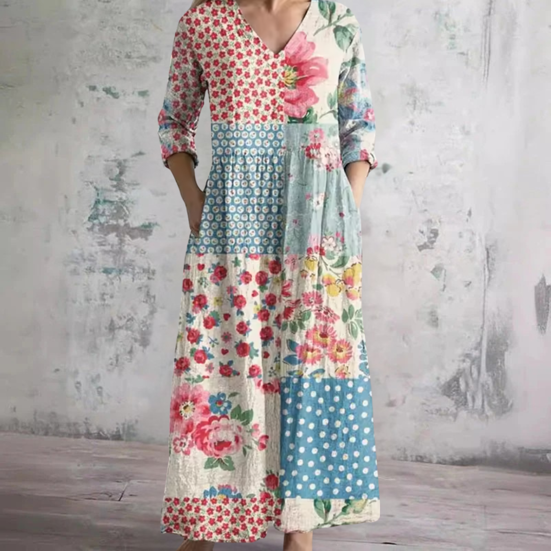 Women's Floral Flowing Summer Dress - Effortless Elegance