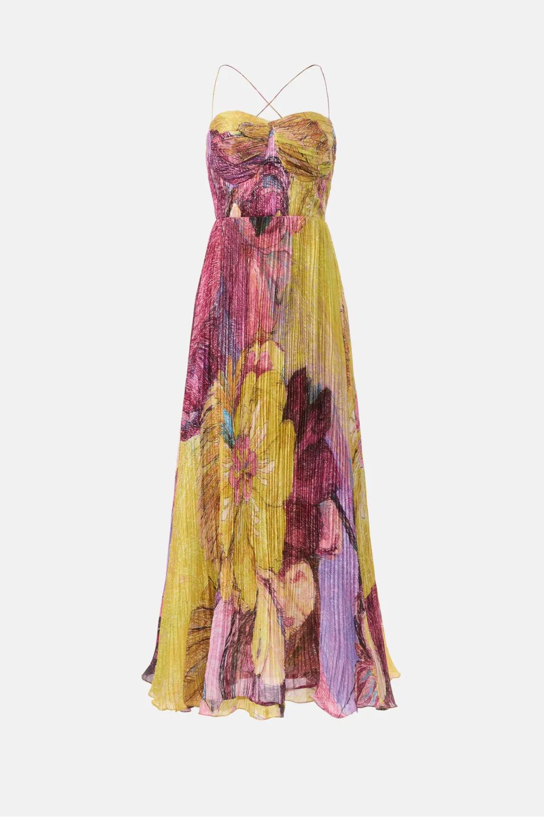 Women's Multi-tone Island Maxi Dress - Effortlessly Vibrant Summer