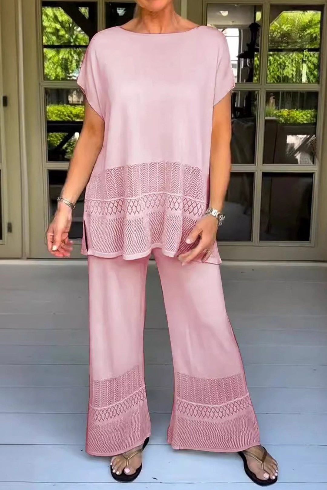 Women's Elodie Timeless Comfy Two-Piece Set - Everyday Elegance