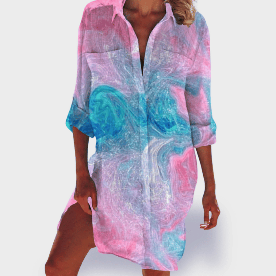 Women's Vibrant Floral Print Shirt - Perfect for Summer Days