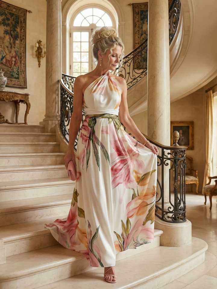 Women's Floral Maxi Dress - Breezy and Comfortable