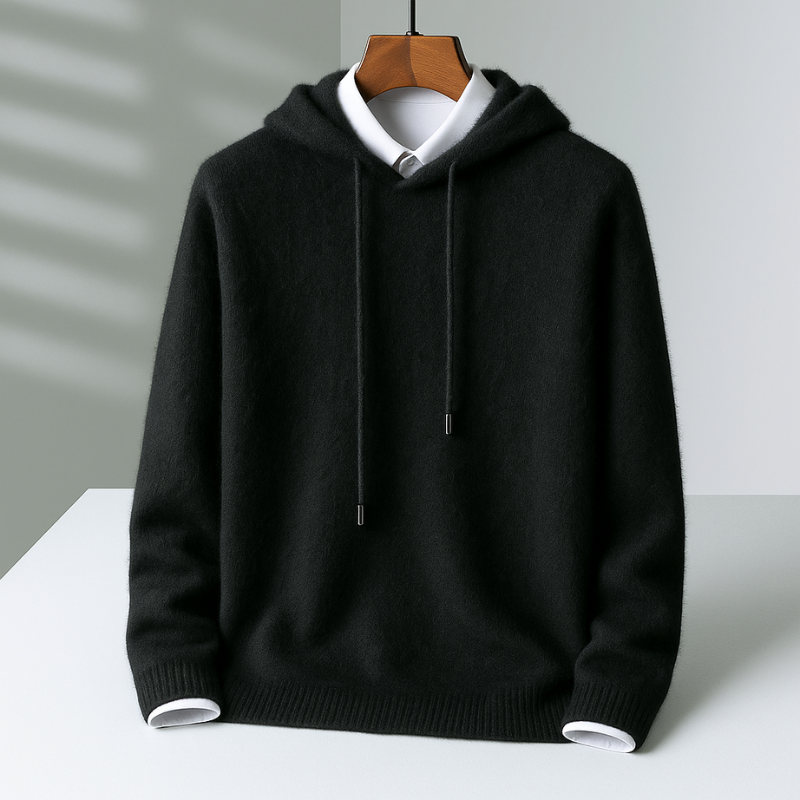 Men's Cashmere Hoodie – Soft Tailored Pullover Hood