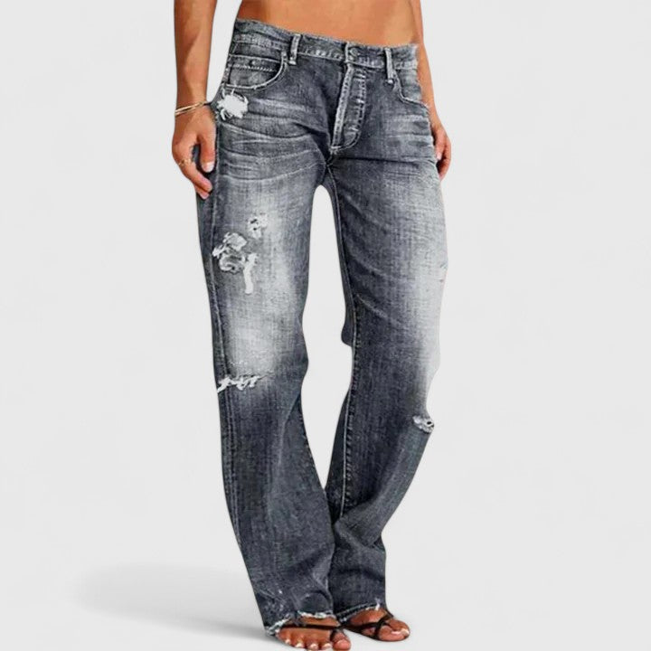 Women's Lianette Wide-Leg Low-Rise Jeans - Everyday Comfort