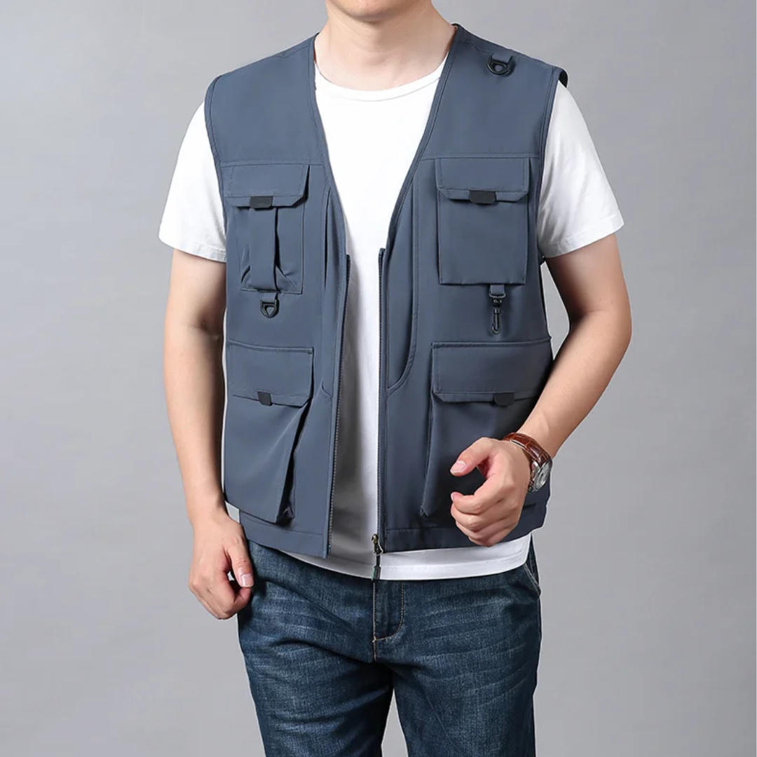 Women's Stylish Cargo Vest - Casual Layering Essential