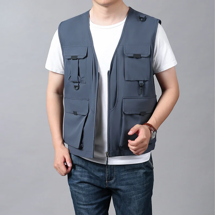 Women's Stylish Cargo Vest - Casual Layering Essential