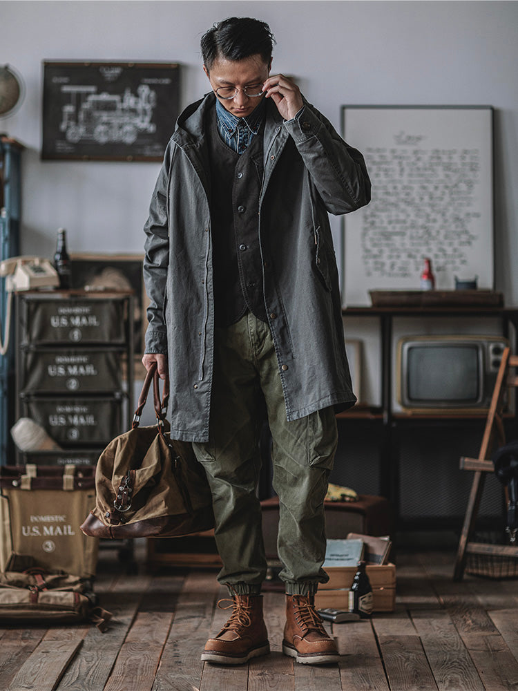 Men's Heavyweight Cotton Fishtail Parka - Vintage Military Inspired