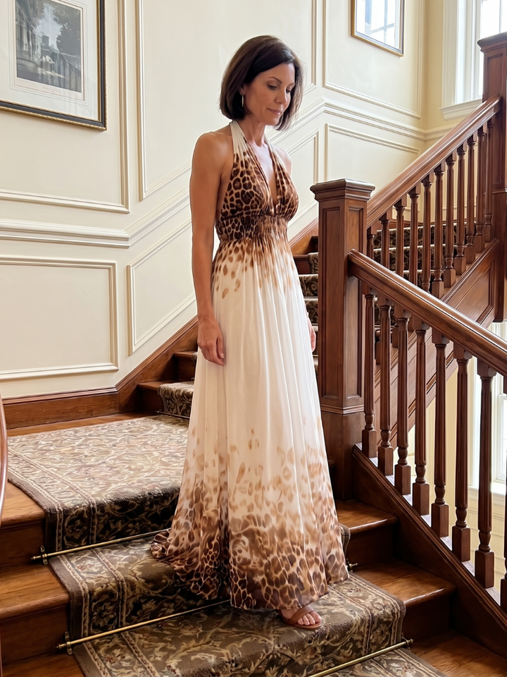 Women's Pleated White Midi Dress - Effortless Elegance