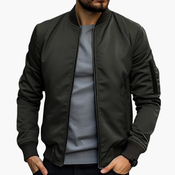 Men's Tailored Bomber Jacket - Versatile All-Season Layering