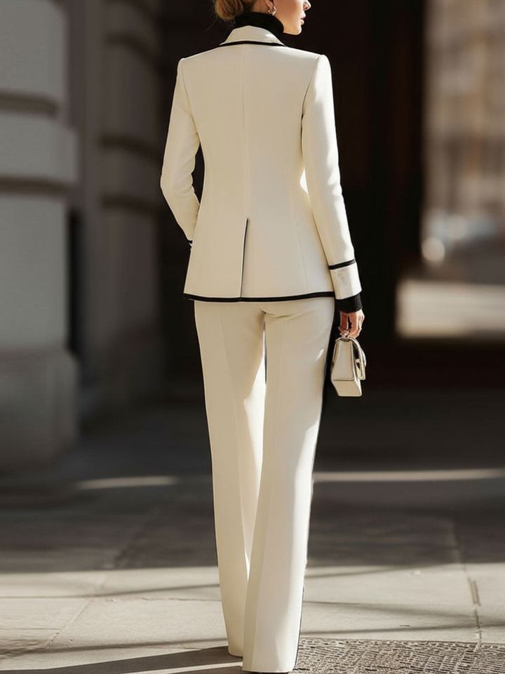 Women's Zoey Double-Breasted Suit Set - Effortless for Work & Casual