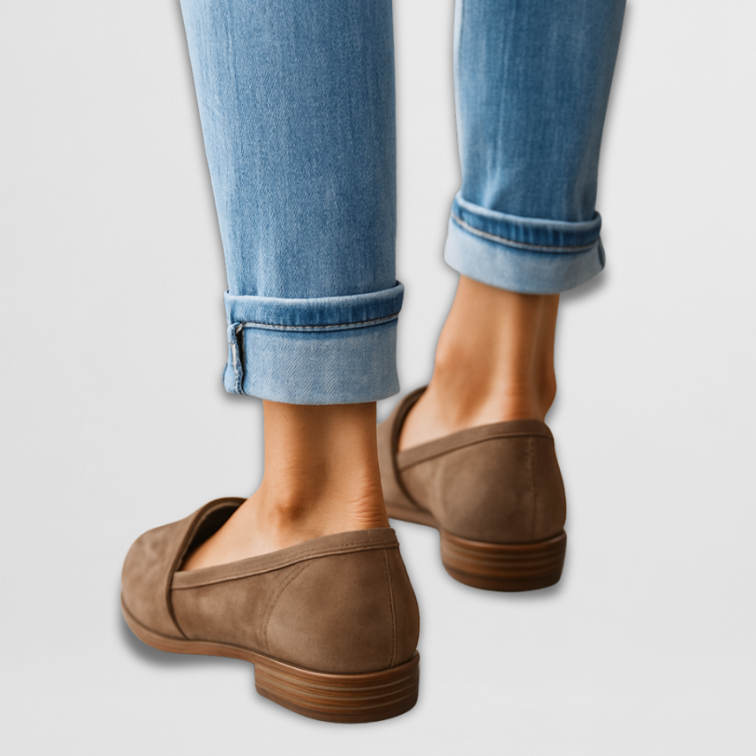 Women's Suede Loafers - Pointed Toe Style for Everyday