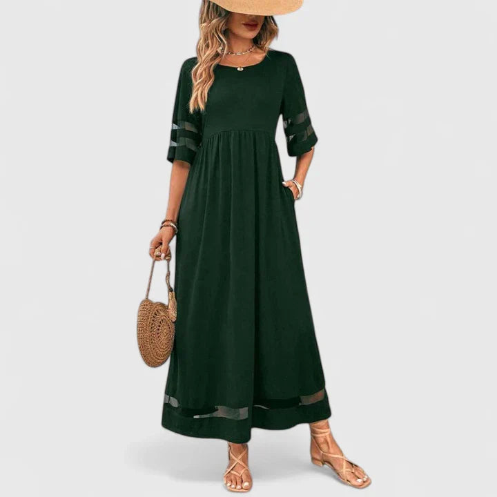 Women's Elegant Midi Dress - Versatile for Any Occasion