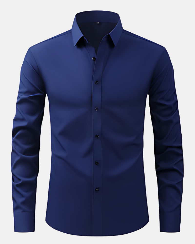 Men's Stretch Dress Shirt – Wrinkle-Resistant Office Shirt