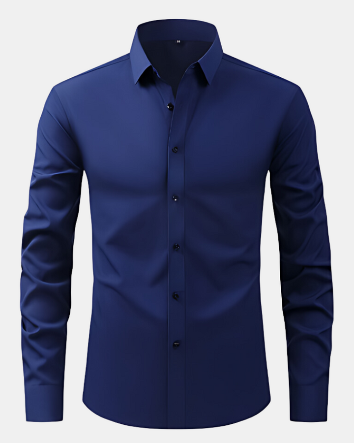 Men's Stretch Dress Shirt – Wrinkle-Resistant Office Shirt