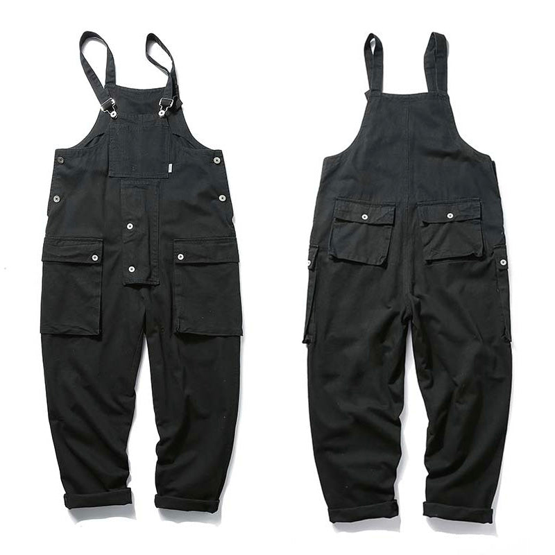 Women's Oversized Cotton Overalls with Large Pockets