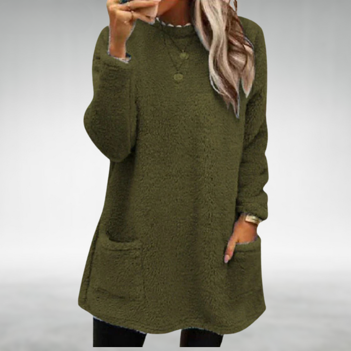 Women's Cozy Relaxed Pullover Tunic - Everyday Warmth and Comfort