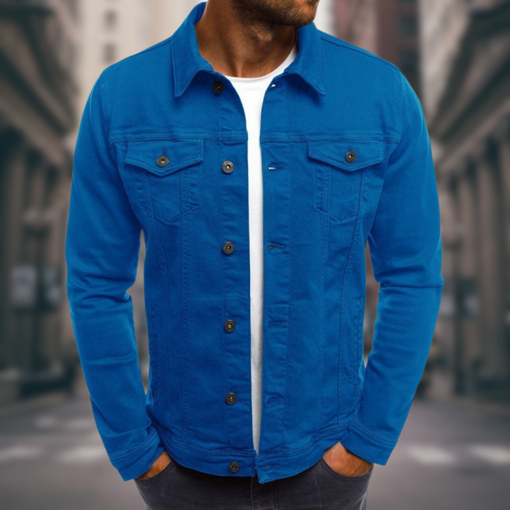 Men's Tailored Denim Jacket - Everyday Street Style