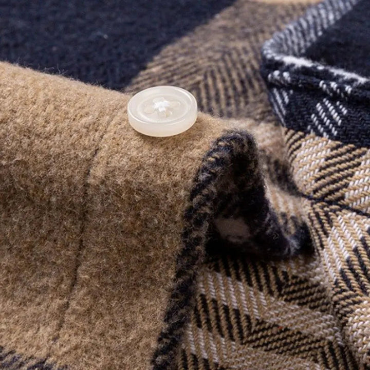 Men's Brushed Cotton Flannel Shirt – Casual Overshirt