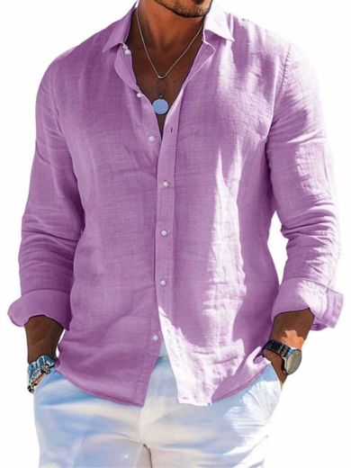 Men's Étienne Linen-Blend Shirt