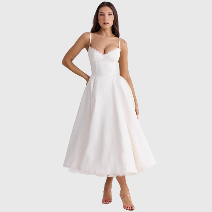 Women's Maxi Dress with Pockets - Elegant for Special Occasions