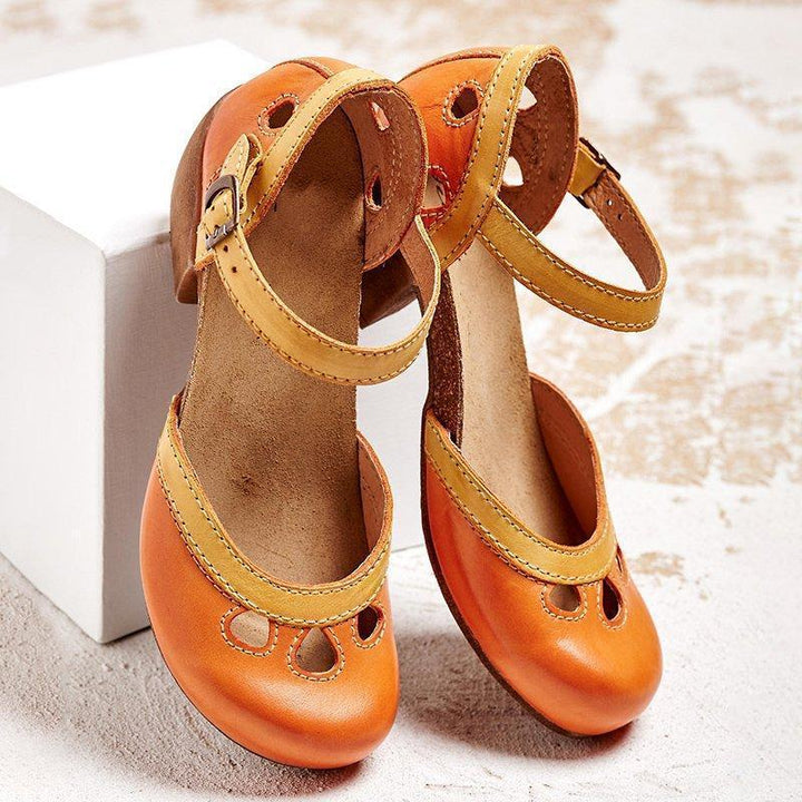 Women's Candice Mary Jane Sandals - Comfort Block Heel