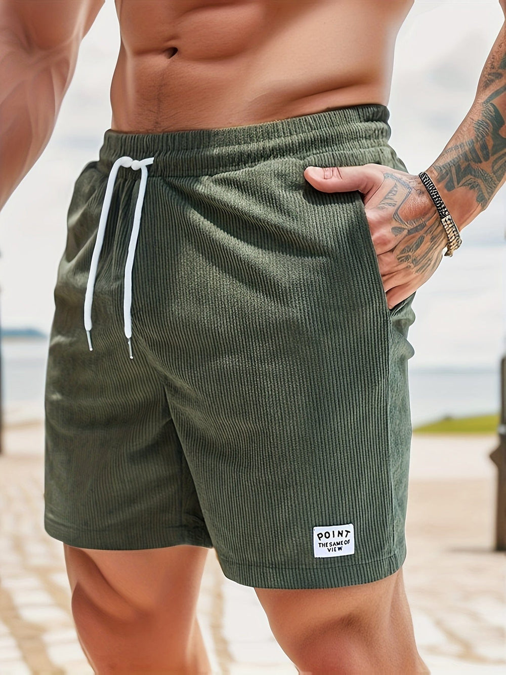 Men's Lightweight Casual Shorts – Breathable Drawstring Comfort