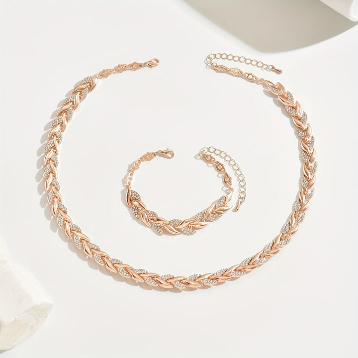 Women's Rhinestone Fish Tail Jewelry Set – Everyday Elegance
