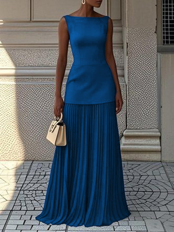 Women's Two-Piece Ensemble - Timeless Elegance for Formal Events